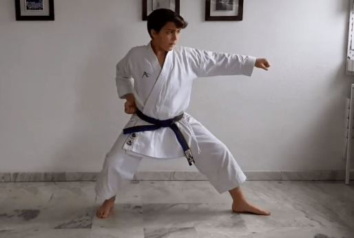 Entrenar karate